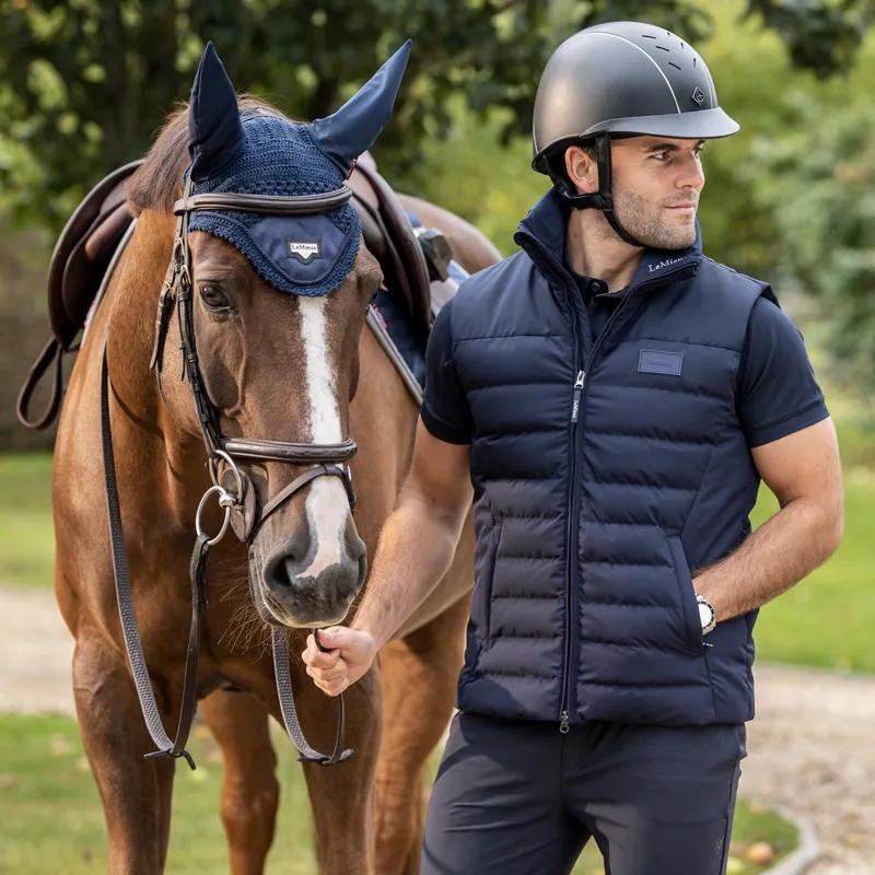 Le Mieux Mens Gilet Navy-1